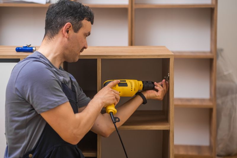 Custom Bookcase Installation in Durham, NC
